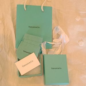 Tiffany & Co bag, box, pouch, ribbon, care card